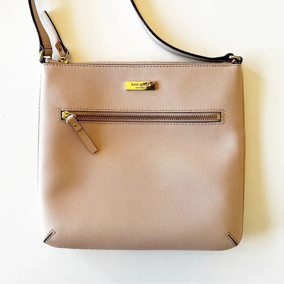 Kate Spade Rima Crossbody Saffiano Leather Blush Pink Ballet Core Bag Spring EUC - Picture 5 of 12